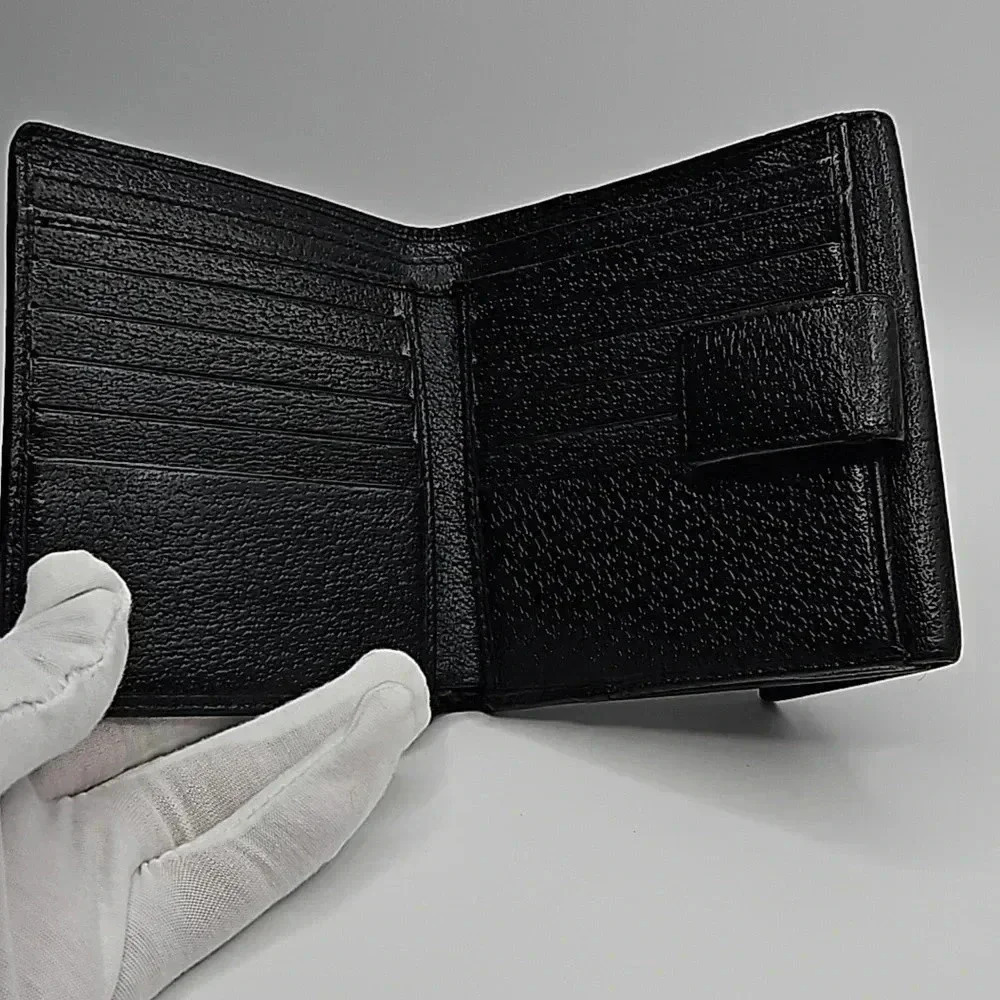 Gucci Black Leather wallet with coin pouch with dust bag - Picture 4 of 10